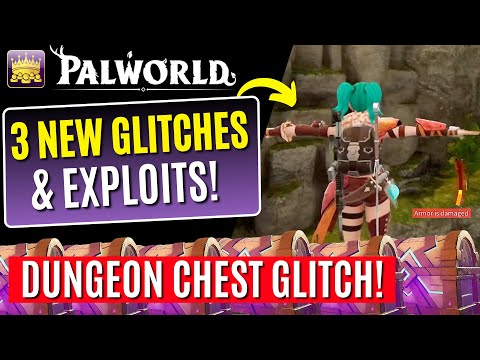 Palworld 3 GLITCHES! | NEW T-POSE GLITCH | DUNGEON CHEST LOOT MONEY GLITCH | PATCH 0.1.4.0!