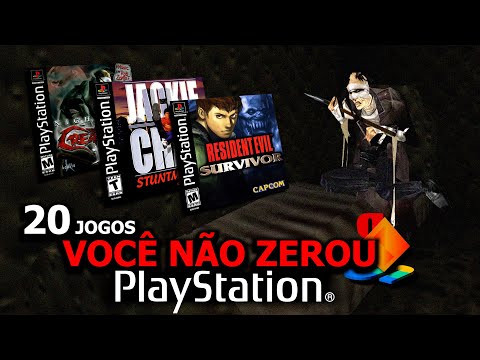 TOP 20 Jogos de PS1 que VOCÊ NÃO ZEROU