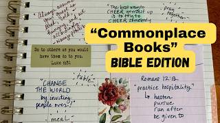 Commonplace Books (for Bible Study)