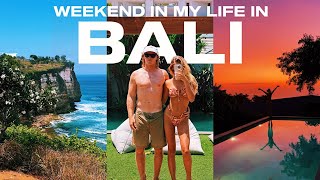 weekend in my life in BALI VLOG: (villa tour, surfing, shell hunting, beach swim, & more)