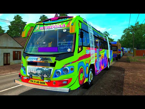 Murugan private bus driving ETS 2 Logitech g29 steering wheel gameplay Tamil live