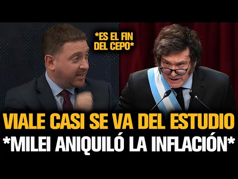 VIALE CASI SE VA DEL ESTUDIO TRAS EL ANUNCIO DE INFLACIÓN CON MILEI