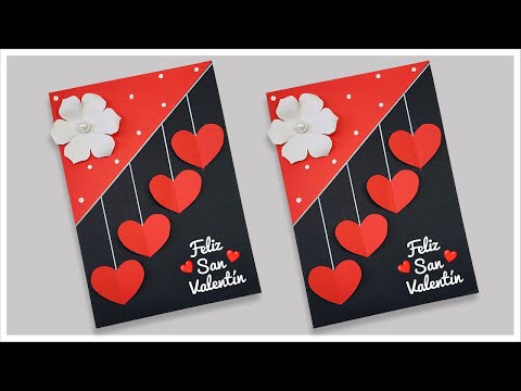 Hermosa tarjeta para el día del amor y la amistad🌼 Handmade Valentine day card 🥰San Valentín