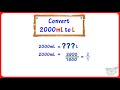 Liters and Milliliters Conversion