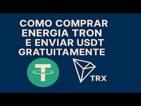 Como enviar USDT sem comissão comprando a TRON Energy