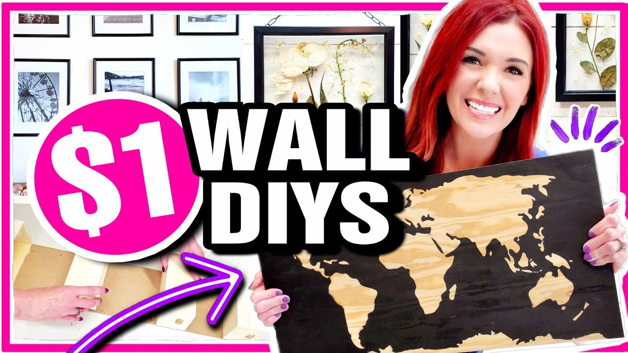 5 Easy Ways to DIY WALL DECOR Using  Supplies!