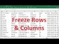 Excel Freezing and Splitting Features