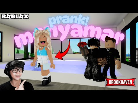 PRANK JADI WANITA KORBLOX DI BROOKHAVEN, AUTO DI AJAK PACARAN!