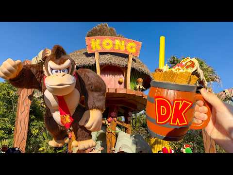 Visiting Donkey Kong Country at Super Nintendo World  🍌🌴🍌  Universal Studios Japan