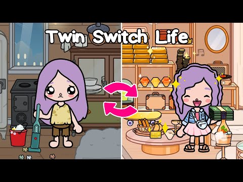 Twin switch life 😥 Toca Boca Movie | Toca Boca animation