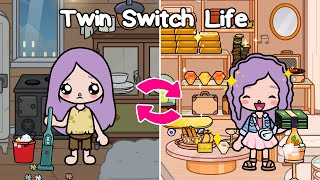 Twin switch life 😥 Toca Boca Movie | Toca Boca animation