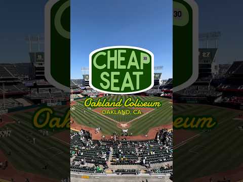 I found the single worst seat at the Oakland Coliseum #baseball #mlb
