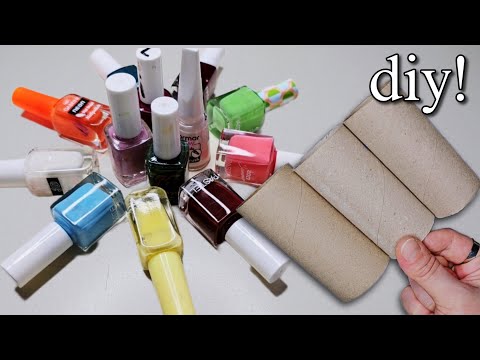Reuse Toilet Rolls by Painting Them with Nail Polish! Look What I Made ♻️