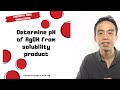 Solubility Product and pH Concepts