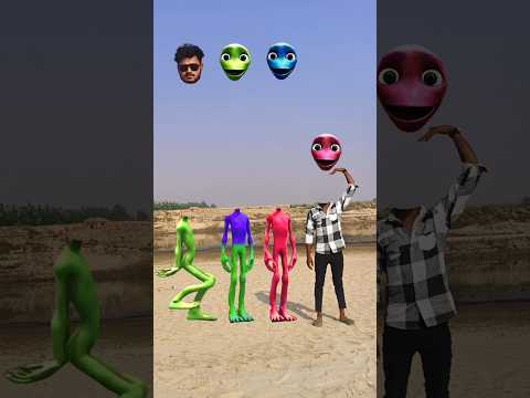 green red, purple & black alien vs Me correct headmatching new game magical video😂😀 | #viral #vfx