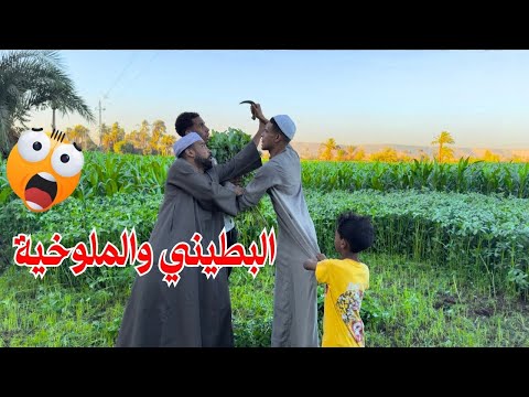 الملوخية الخضراء والطشة ضيعوا البطيني