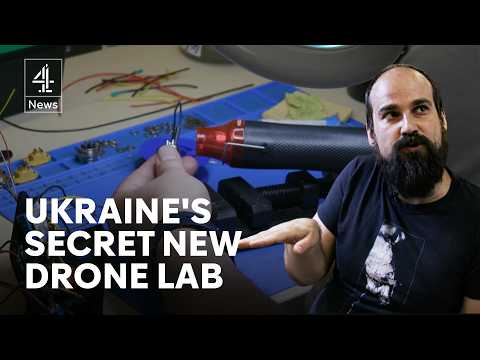 YouTube video thumbnail: Inside Ukraine’s Hidden Weapons lab - Will Trump’s aid Help?