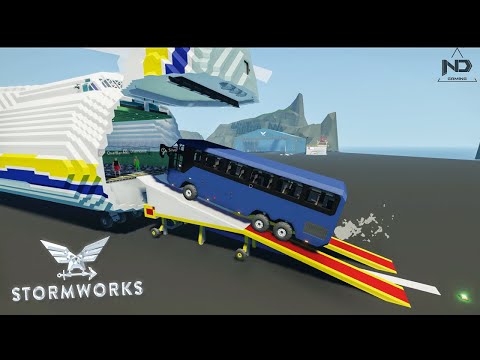Stormworks #20 - Dùng Máy Bay To Nhất Vận Chuyển Xe