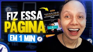 Como criar página de vendas de alta conversão - Sem Wordpress e sem Elementor (2025)