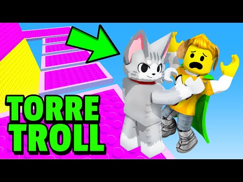 TROLLEO a MIS AMIGOS en la TORRE TROLL de ABRAZOS 🤣 HUG TROLL TOWER ROBLOX