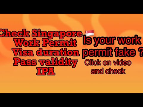 Check Work Permit Validity Singapore, Jobs EcityWorks