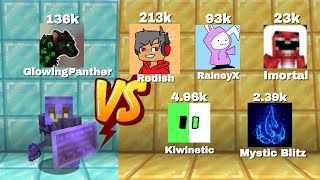 I challenged 5 YouTubers to a duel in Minecraft