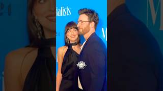 How Cute The Way She Look at Him 🥰 #dakotajohnson #chrisevans