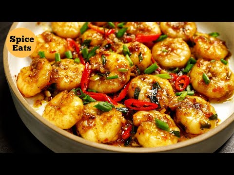 STIR FRY PRAWNS | CHILLI GARLIC SHRIMP STIR FRY | SHRIMP STIR FRY RECIPE