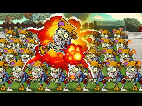 Самый странный спам на канале или 100 Старателей против каждого растения. PvZ Дичь!