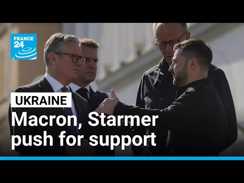 YouTube video thumbnail: Macron, Starmer Push for Greater Support for Ukraine