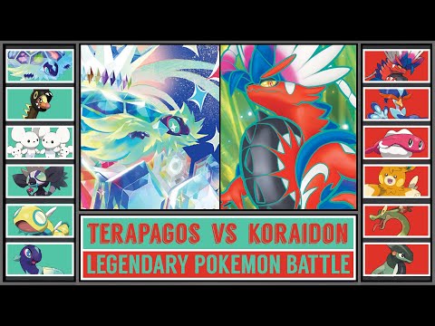 TERAPAGOS vs KORAIDON | Pokémon Anime Battle