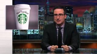 John Oliver blasts Howard Schultz for Starbucks' Race Together