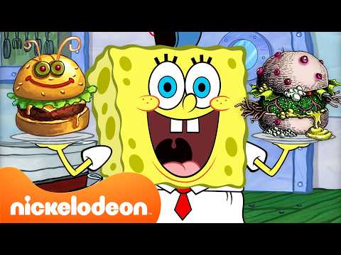 SpongeBob | Krabby Patty Terlezat & Terjijik SpongeBob! 😋🤢 | 90 Menit | Nickelodeon Bahasa