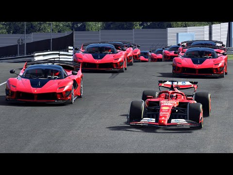 Ferrari F1 2024 vs Ferrari FXX K EVO at Nordschleife