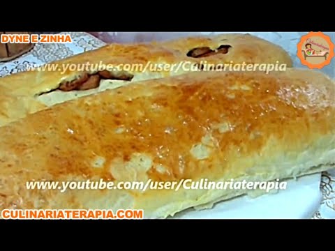 Pão Salgado com Recheio de Linguiça Acebolada 👍😍SEJA MEMBRO😍👍😘😘