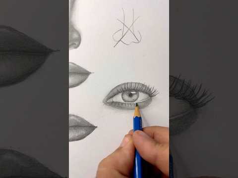 كيف ترسم الرموش بأسلوب سهل وبسيط ؟! #drawing #art #رسم