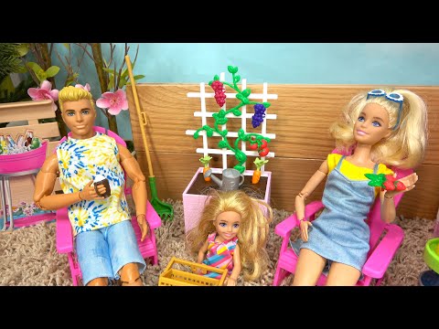 Barbie and Ken at Barbie Dream House: Barbie New Garden w Sister Chelsea