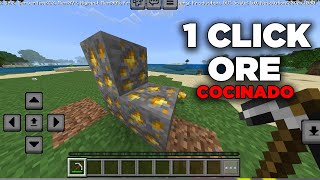 😱1 CLICK ORE MOD PARA MINECRAFT PE - BEDROCK 1.20 | MODS PARA MINECRAFT PE 1.20