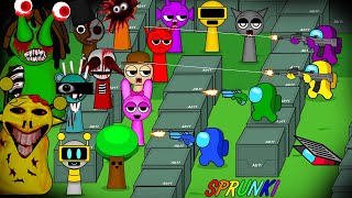 어몽어스 Among Us VS Sprunki Zombies 4 Phase ANIMATION