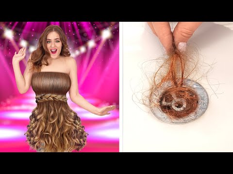 BEST GIRLY HAIR PROBLEMS! Funny Couple Situations! Beauty Ideas By 123 GO! Hacks