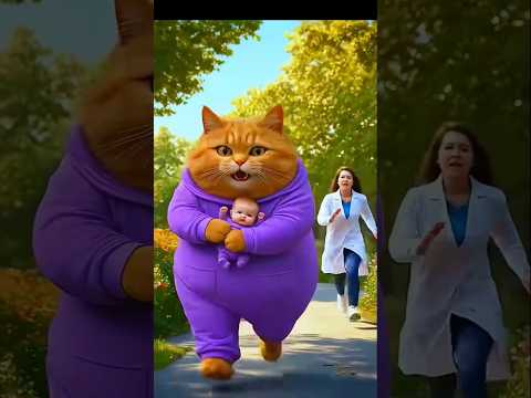 Kedi Bebeği Çaldı Arkadaşını Akşam Yemeği Olarak Pişirdi 🐱👶🍽️ #ai #kedi #bebek #kuğu #şort