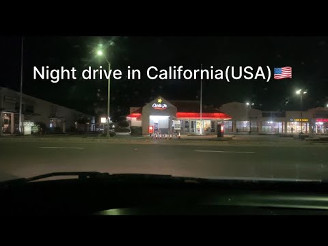 Night driving in city- California, USA🇺🇸