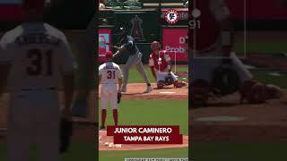 JUNIOR CAMINERO CONECTA IMPONENTES HOME RUNS VS ANGELS