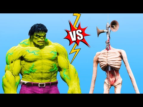 THE INCREDIBLE HULK vs SIREN HEAD - EPIC BATTLE