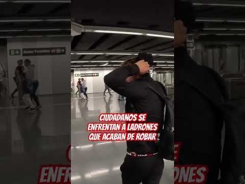 Ciudadanos se enfrentan a ladrones que acaban de robar