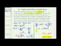 Exponential Functions and Radioactive Decay