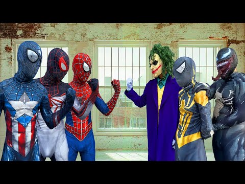 SUPERHERO's Story || Rescue YELLOW Spider-Man from VENOM & JOKER TEAM !!! ( Funny, Action )