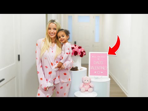 ASKING MY GIRLFRIEND & DAUGHTER TO BE MY VALENTINE!!