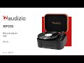 Bluetooth Vinyl Player - Audizio RP315 - Stylish PU Leather Finish