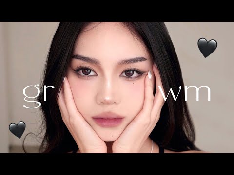 Everyday Cool Tone Makeup 🐈‍⬛ #grwm